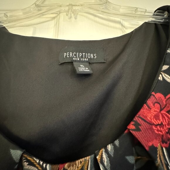 XL Perceptions New York Floral Dress / Coat (2 Piece) - Picture 9 of 10